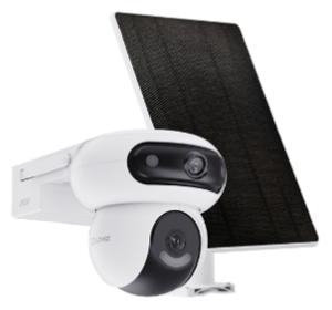 EZVIZ HB90 Dual Kit 4+4MP WiFi akuga väli pöördkaamera koos 8W päikesepaneeliga