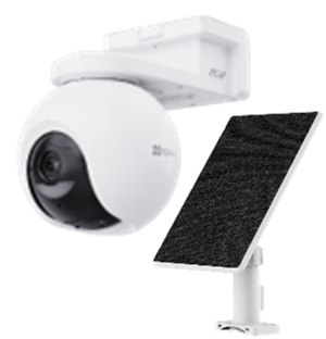 EZVIZ EB8 Pro 4G+WiFi 8MP akuga väli pöördkaamera koos 8W päikesepaneeliga