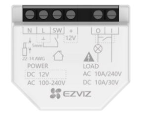 EZVIZ T35-WD 1 kanaliga WIFI relee + kuivkontaktid